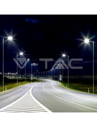 Luminaire LED slim streetlight V-TAC 100W 6500°K VT-1045ST Casablanca Maroc