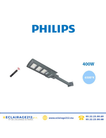 Luminaire LED solaire PHILIPS 400W BRC010 6500°K Kit P Casablanca Maroc