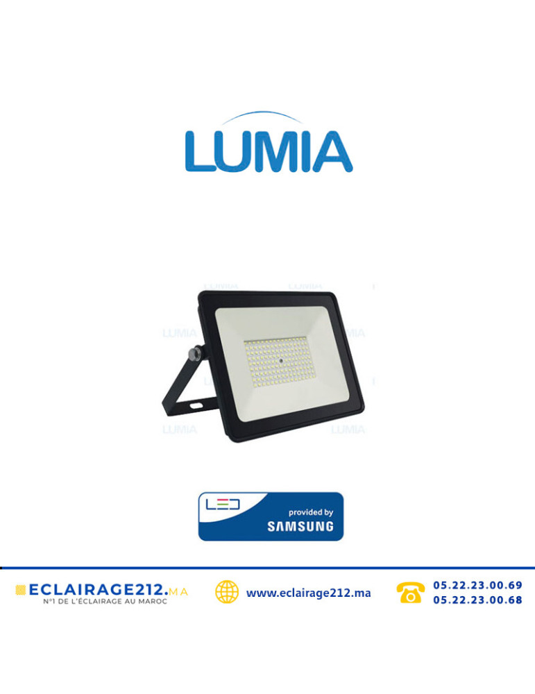 Projecteur LED LUMIA 10W 4000°K IP66 (SMD Samsung) Casablanca Maroc