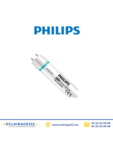 Tube LED T8 Philips Master 14w 120cm 3000°K HO Casablanca Maroc