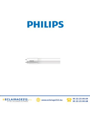 Tube LED T5 Philips Corepro 8w 60cm 6500°K Casablanca Maroc