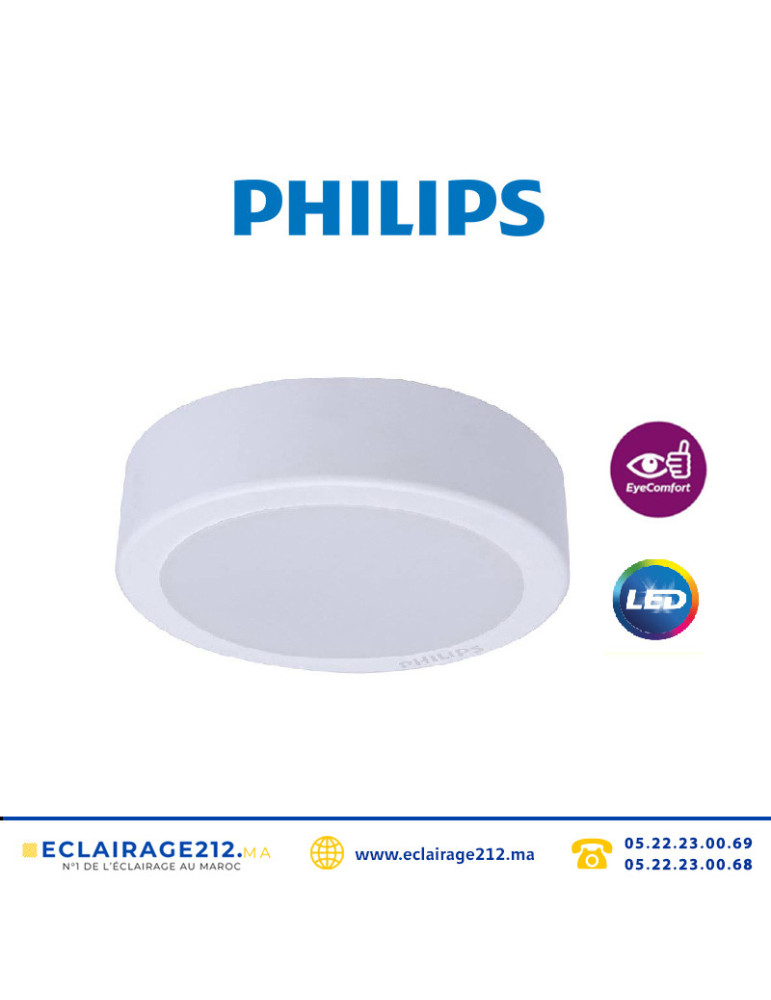 Led Rond Panel LED Philips rond apparent 17W 6500°K MESON | Eclairage212 Maroc