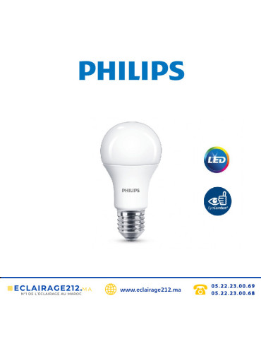 Ampoule LED Philips Essential 11W E27 3000°K Casablanca Maroc
