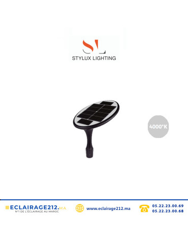 Lanterne LED solaire Stylux 40W 4000°K Casablanca Maroc