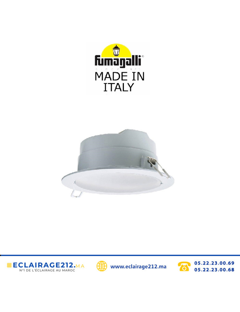 Plafonnier encastré Fumagalli Teresa 160 blanc IP55 Casablanca Maroc