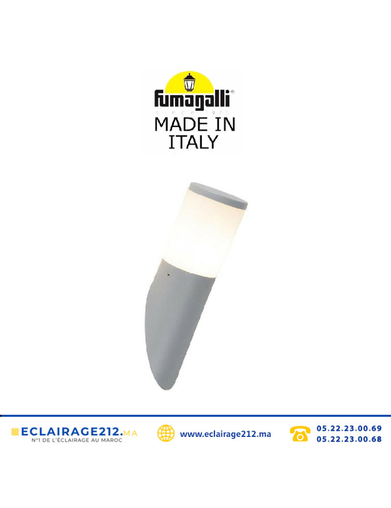 Applique murale Fumagalli Amelia-FS E27 8,5W CCT gris Casablanca Maroc