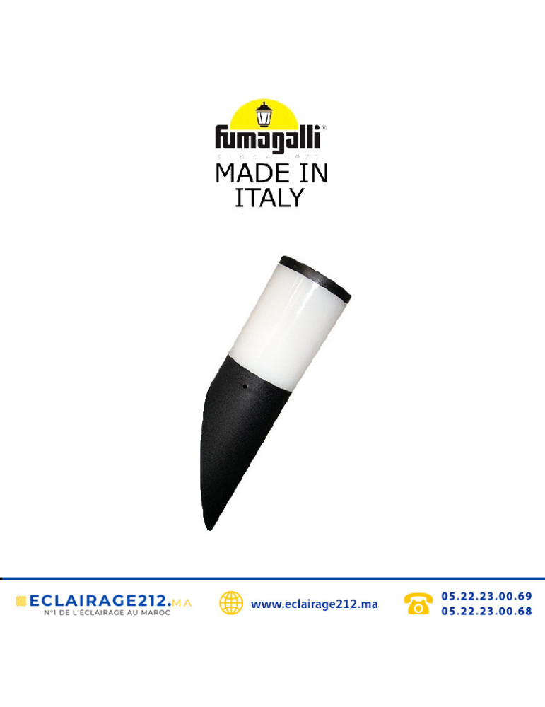 Applique murale Fumagalli Amelia-FS E27 8,5W CCT Noir Casablanca Maroc