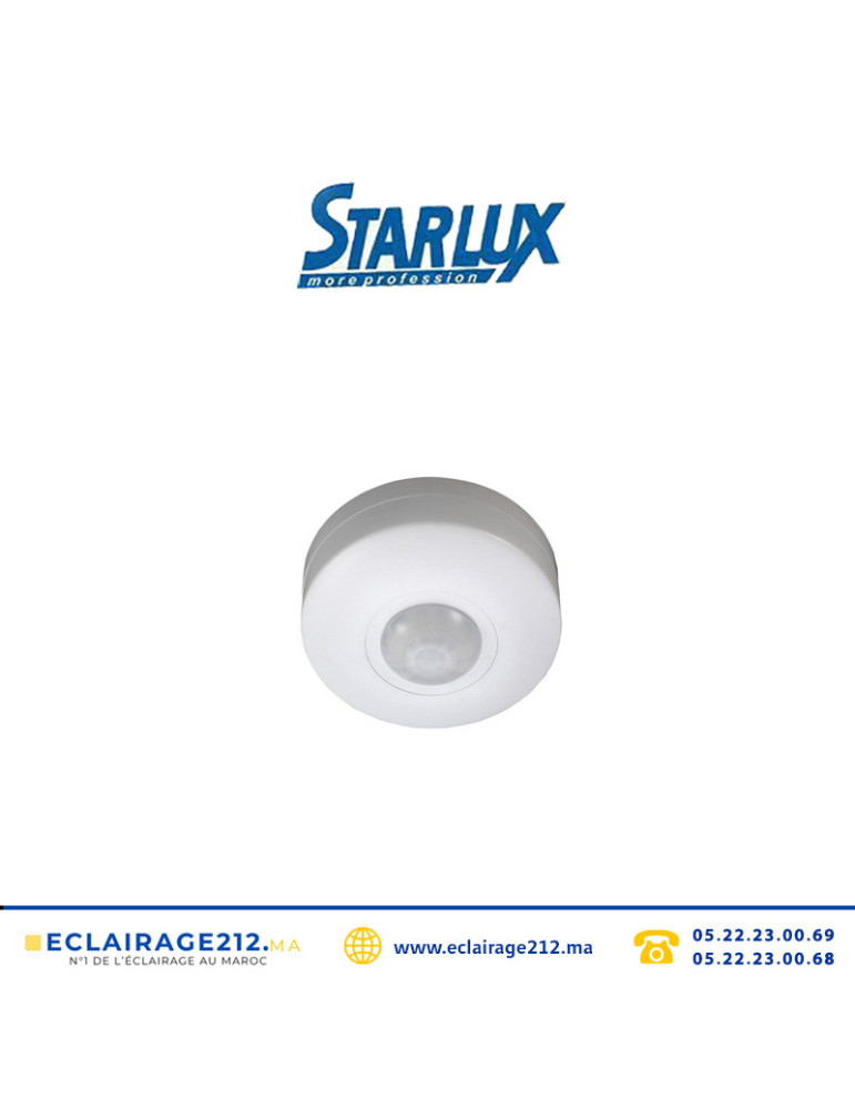 Détecteur de mouvement Starlux rond apparent ST05A Casablanca Maroc