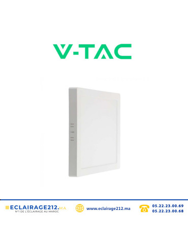 Panel LED V-TAC carré apparent 18W 6500°K SKU97180 Casablanca Maroc