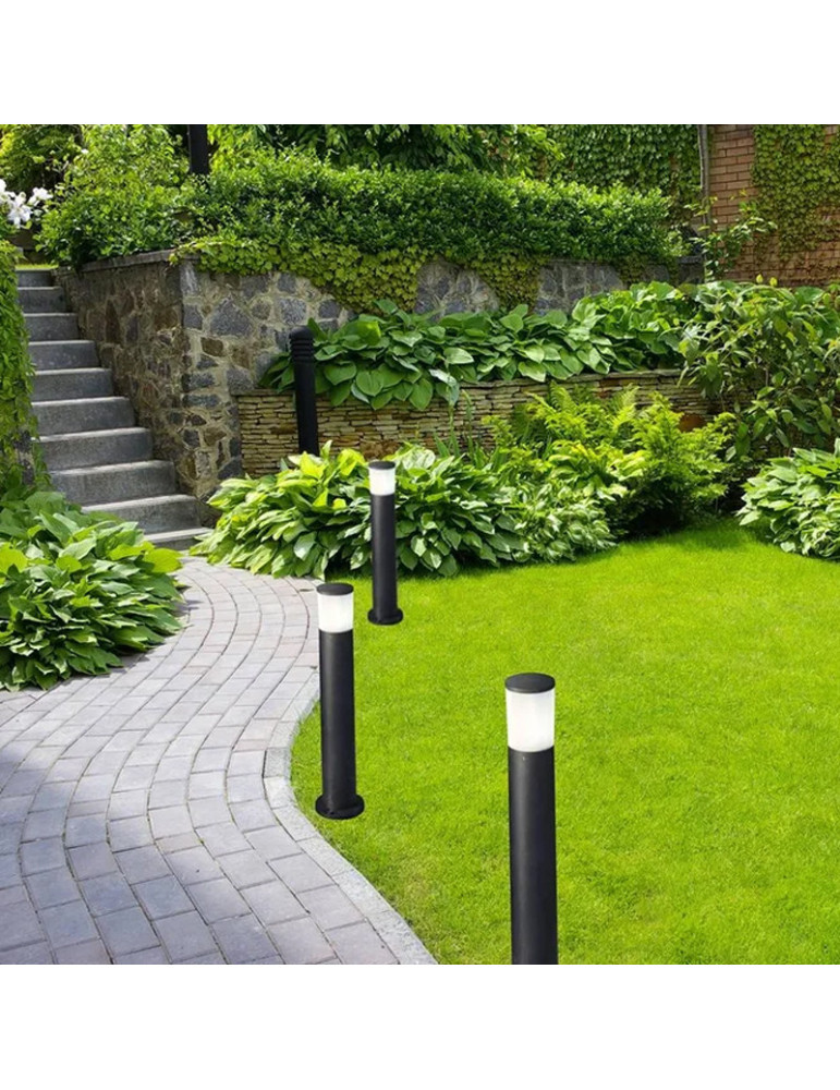 Borne jardin Fumagalli Amelia 800 E27 8,5W CCT noir Casablanca Maroc
