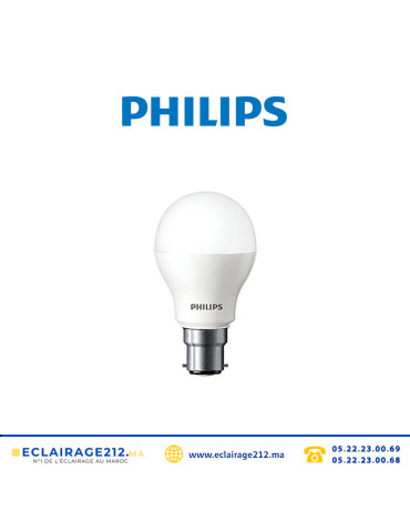 Ampoule LED Philips Essential 12W B22 6500°K Casablanca Maroc