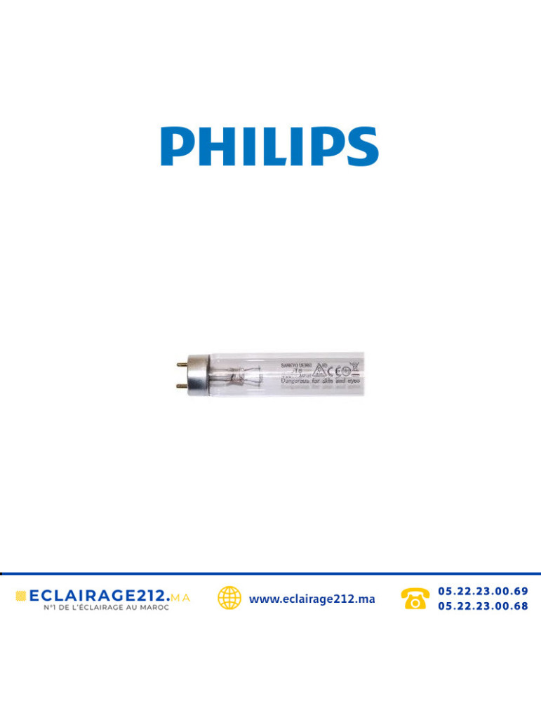 Tube PHILIPS TUV UV-C 36W désinfection Casablanca Maroc