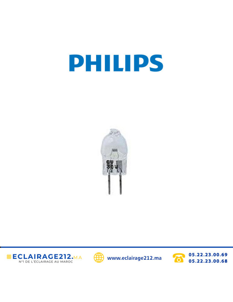 Lampe PHILIPS 6V 30W G4 5761 projection lamp Casablanca Maroc