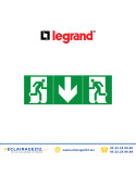 Pictogramme adhésif homme + flèche BAES Legrand 661670