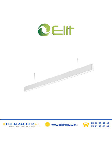 Suspension LED Elit blanc 120cm 40W 4000°K