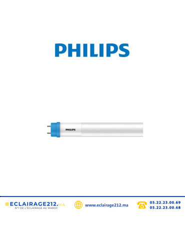 Tube LED T8 Philips CorePro 16w 120cm 6500°K Casablanca Maroc