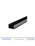 Profilé LED apparent aluminium 30x20mm noir mate 2M