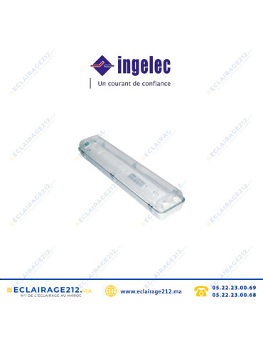 Réglette étanche INGELEC 2x60cm (vide) Casablanca Maroc