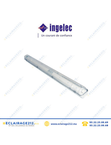 Réglette étanche INGELEC avec Tube Led 1x120cm Casablanca Maroc