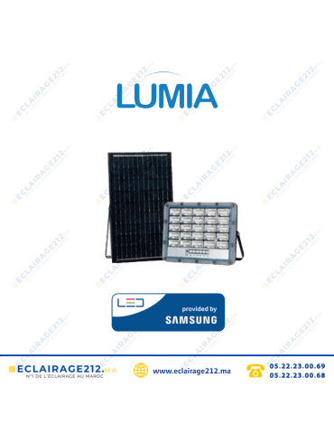 Projecteur LED solaire LUMIA 200W 6400°K IP65 (LED Samsung)