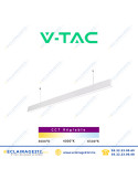 Suspension LED V-TAC blanc 120cm 40W CCT SKU97460