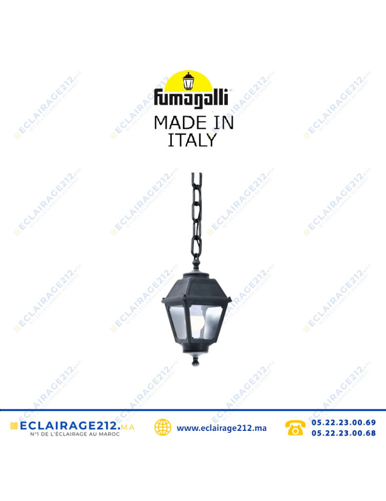 Suspension Fumagalli Sichem/Mary Noir Casablanca Maroc