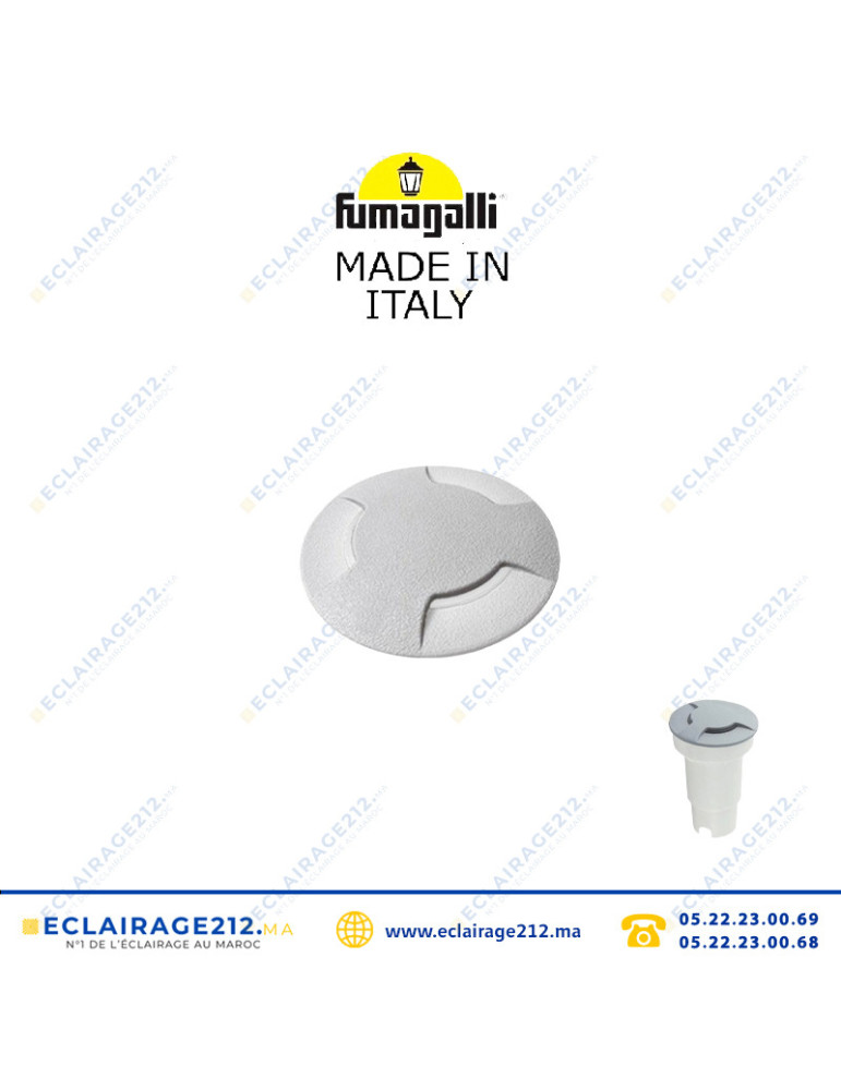Encastré de sol Fumagalli Ceci 3L 90 gris