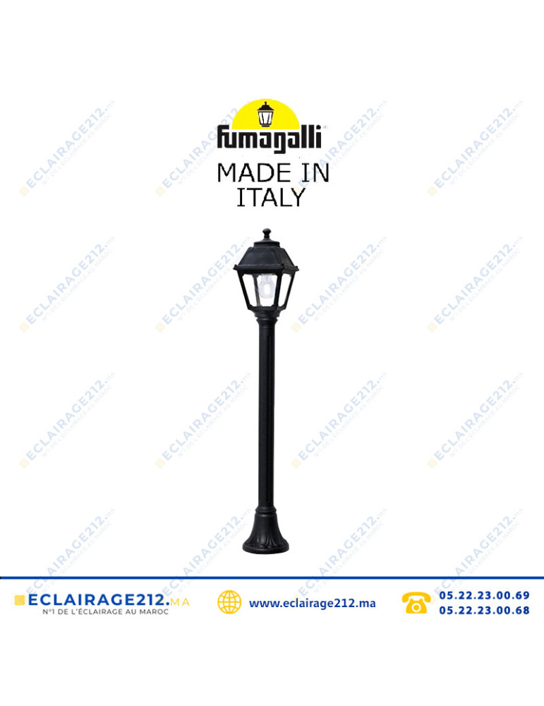 Borne de jardin Fumagalli MIZAR/MARY 1100 E27 8,5W CCT Q18.151 noir