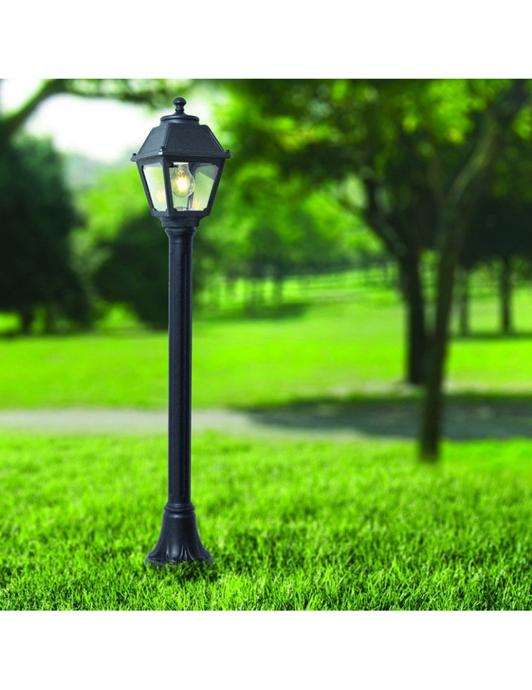 Borne de jardin Fumagalli MIZAR/MARY 1100 E27 8,5W CCT Q18.151 noir Casablanca Maroc