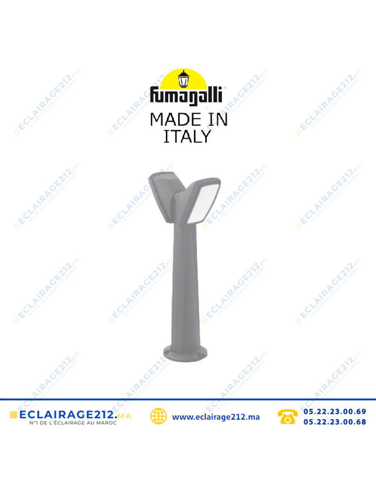 Borne de jardin Fumagalli Pinela 2L gris E27 2N1.612.020 Casablanca Maroc