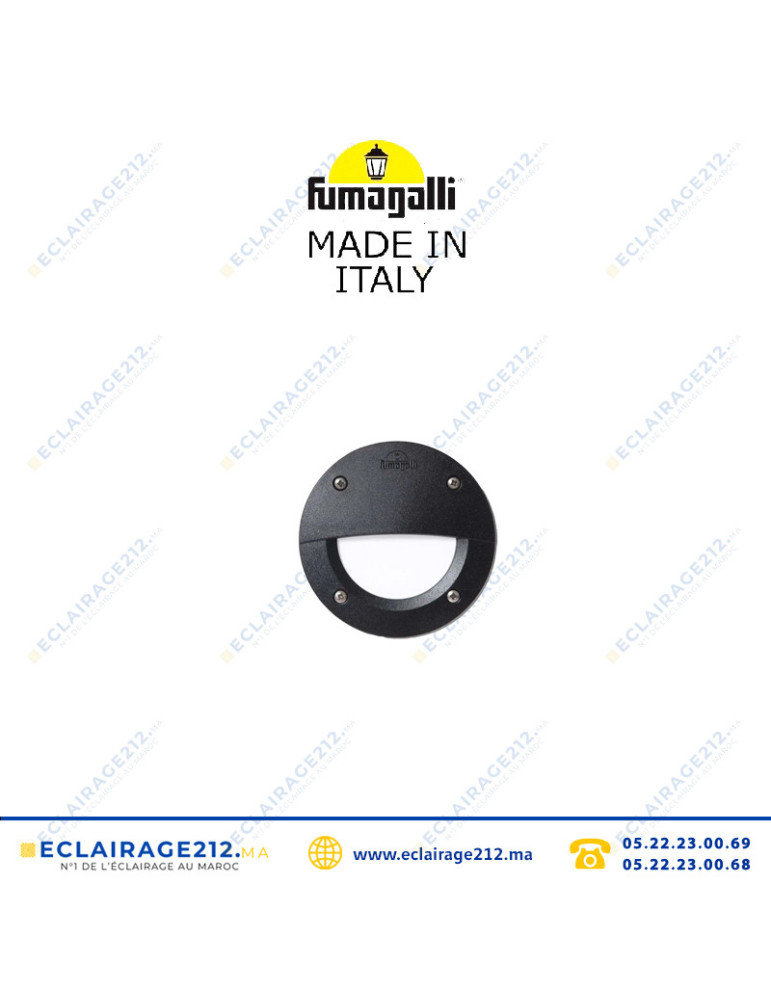 Balisage Fumagalli Leti 100 GX53 3W Noir 2C3 Casablanca Maroc