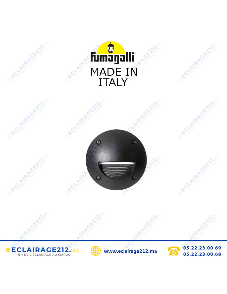Balisage Fumagalli Leti 100 GX53 3W Noir 2C4 Casablanca Maroc
