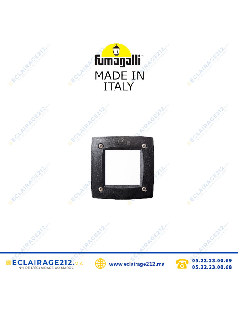 Balisage Fumagalli Leti carré 100 GX53 3W Noir 2C1 Casablanca Maroc