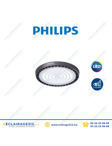 Armature LED Philips 150W 4000°K BY239P LED195/NW PSU WB GM Casablanca Maroc
