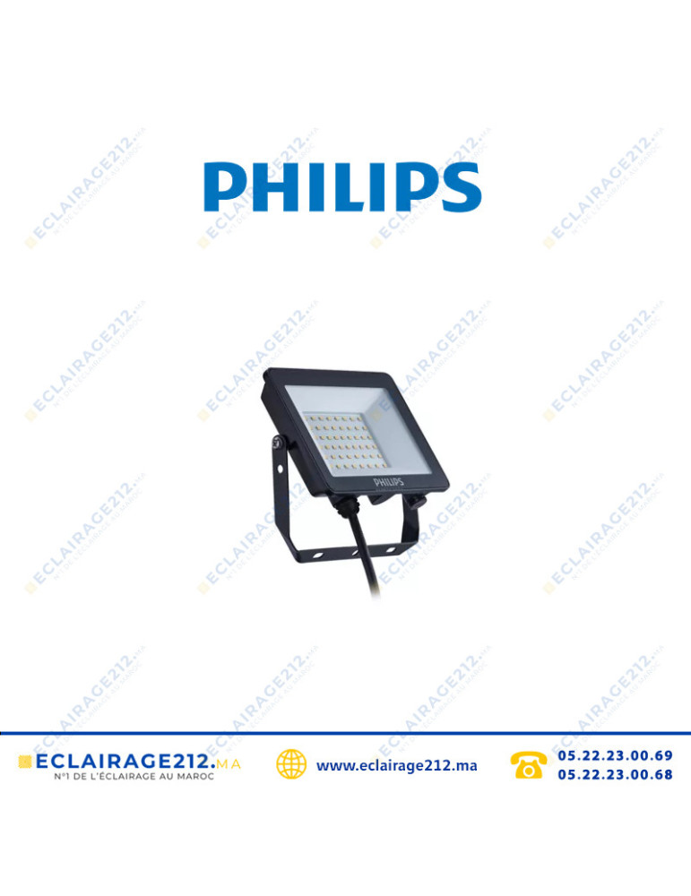 Projecteur LED PHILIPS 30W BVP150 LED30/WW 3000°K Casablanca Maroc