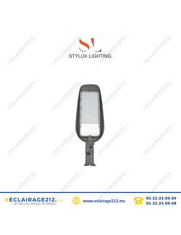 Luminaire LED STYLUX 100W 6000°K éclairage publique Casablanca Maroc