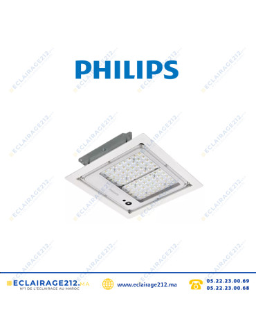 Projecteur LED PHILIPS 90W CANOPY BRP333 LED159/757 5700°K Casablanca Maroc