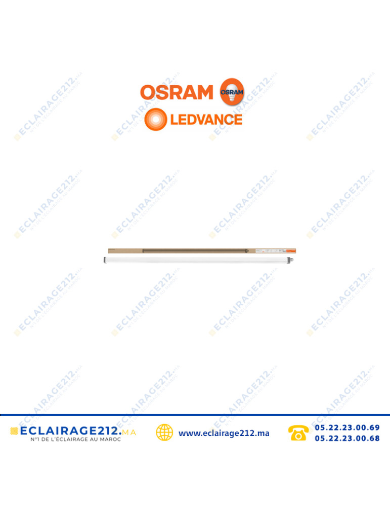 LEDVANCE REGLETTE LED SLIM 150CM 50W 6500°K IP65 Casablanca Maroc