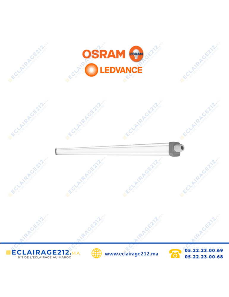 LEDVANCE REGLETTE LED SLIM 150CM 50W 6500°K IP65 Casablanca Maroc