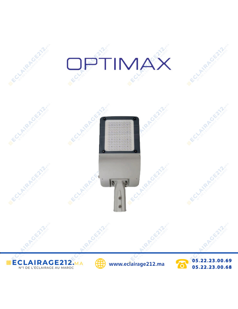 Luminaire LED OPTIMAX 60W 4000°K éclairage publique Casablanca Maroc