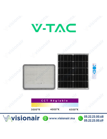 Projecteur LED Solaire V-TAC 200W CCT SKU98441 Casablanca Maroc